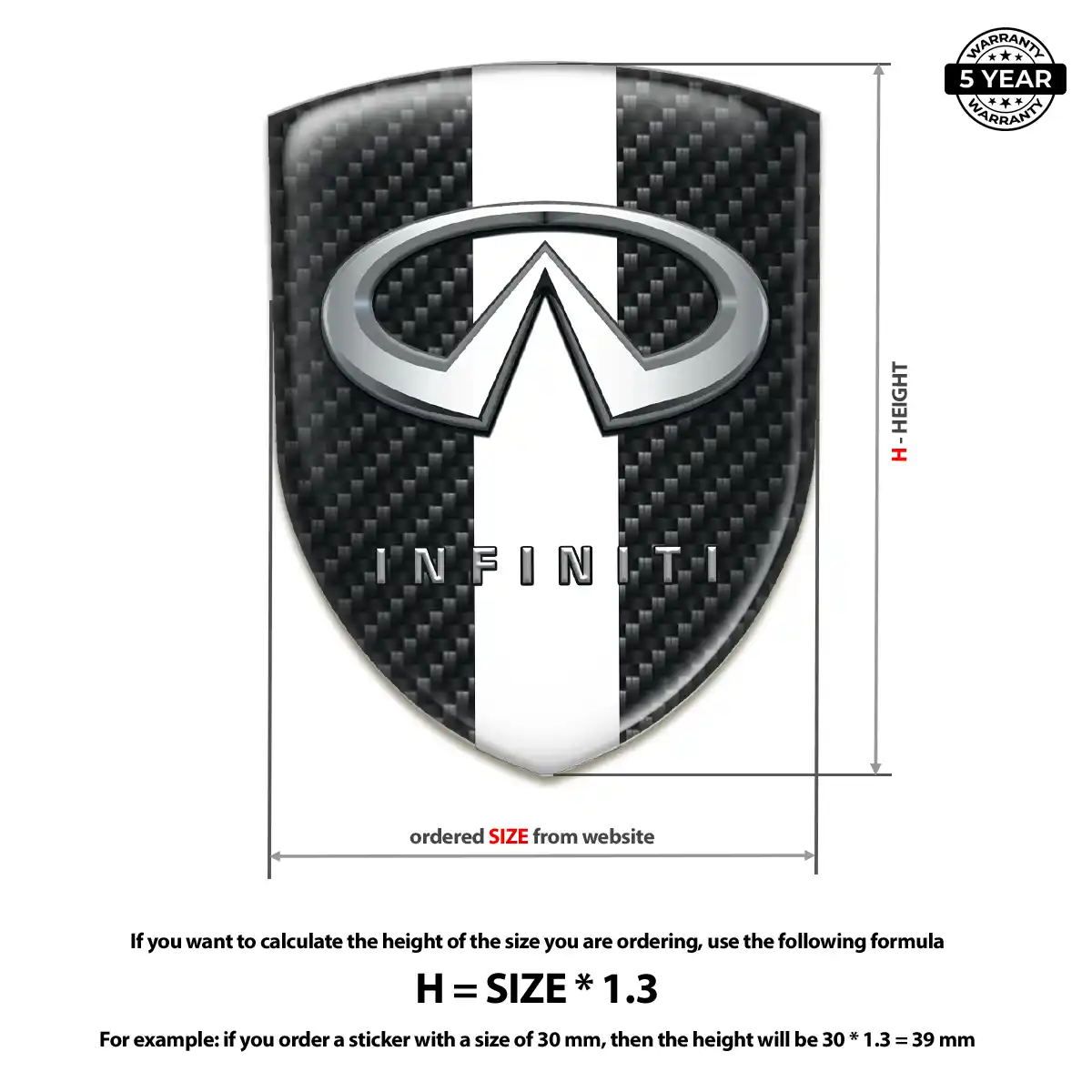 Infiniti Emblem Logo Outer Style