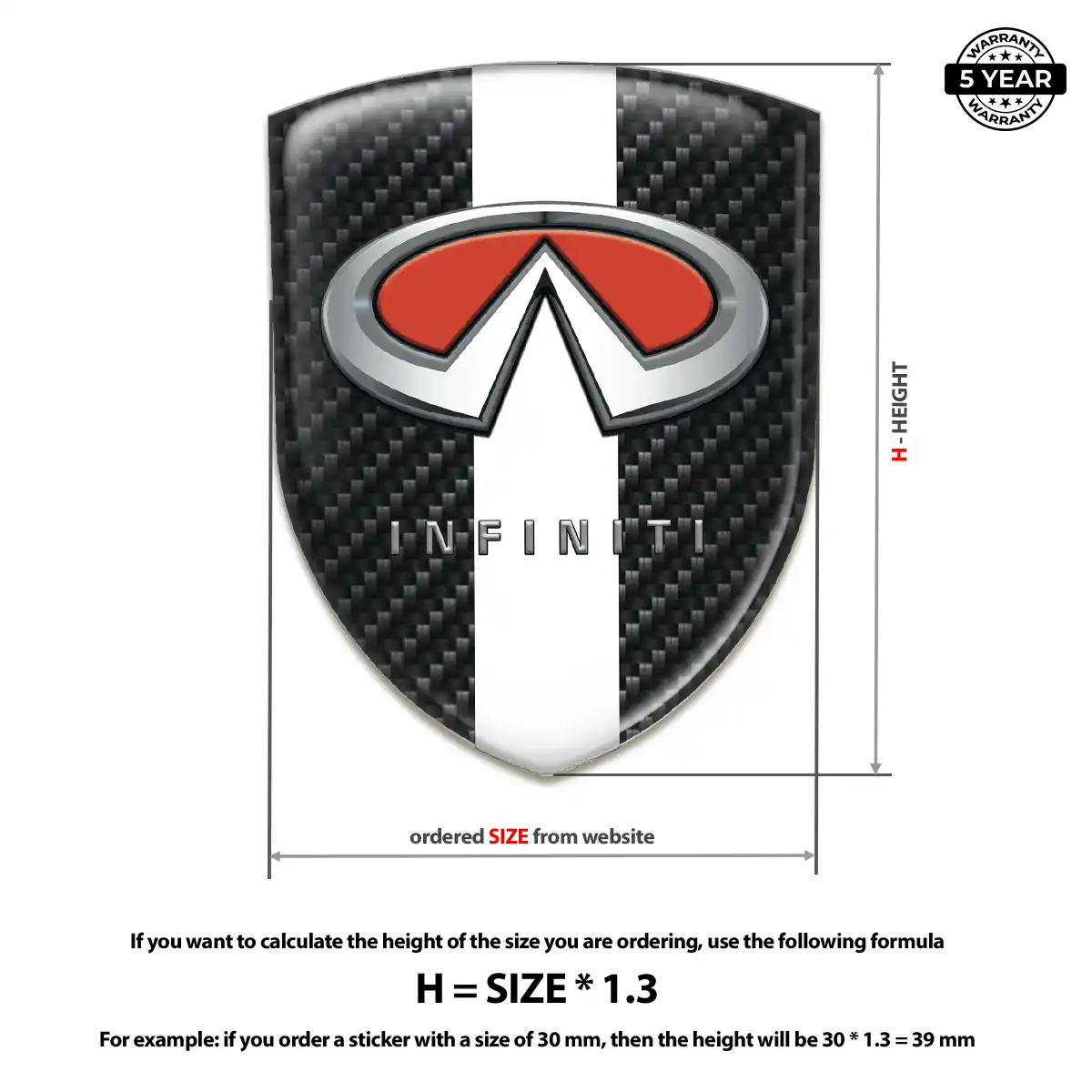 Infiniti Emblem Logo Performance Style