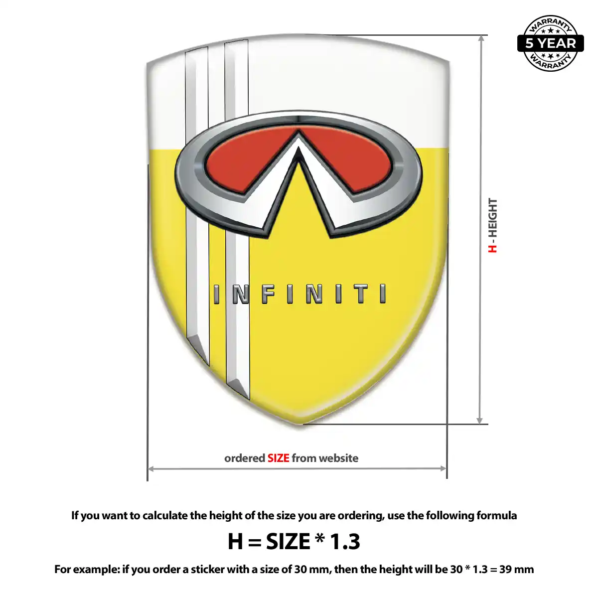 Infiniti Emblem Logo Prime Quality