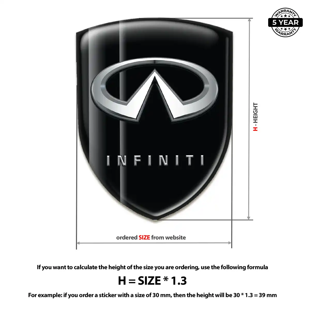 Infiniti Emblem Premium Dome