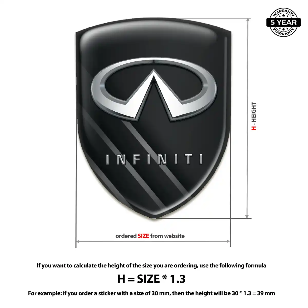 Infiniti Emblem Shield Auto Tuning