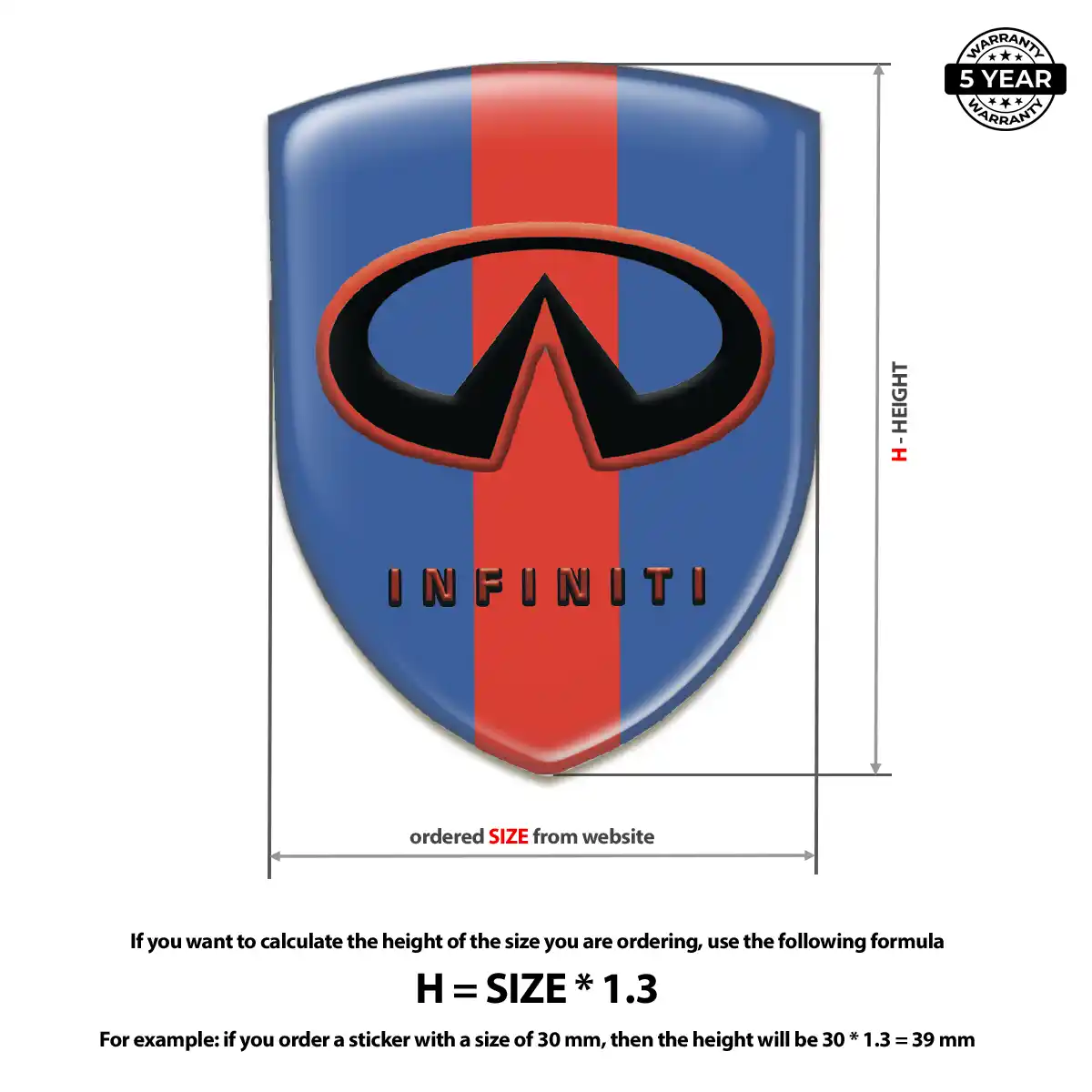 Infiniti Emblem Shield Cabin Style