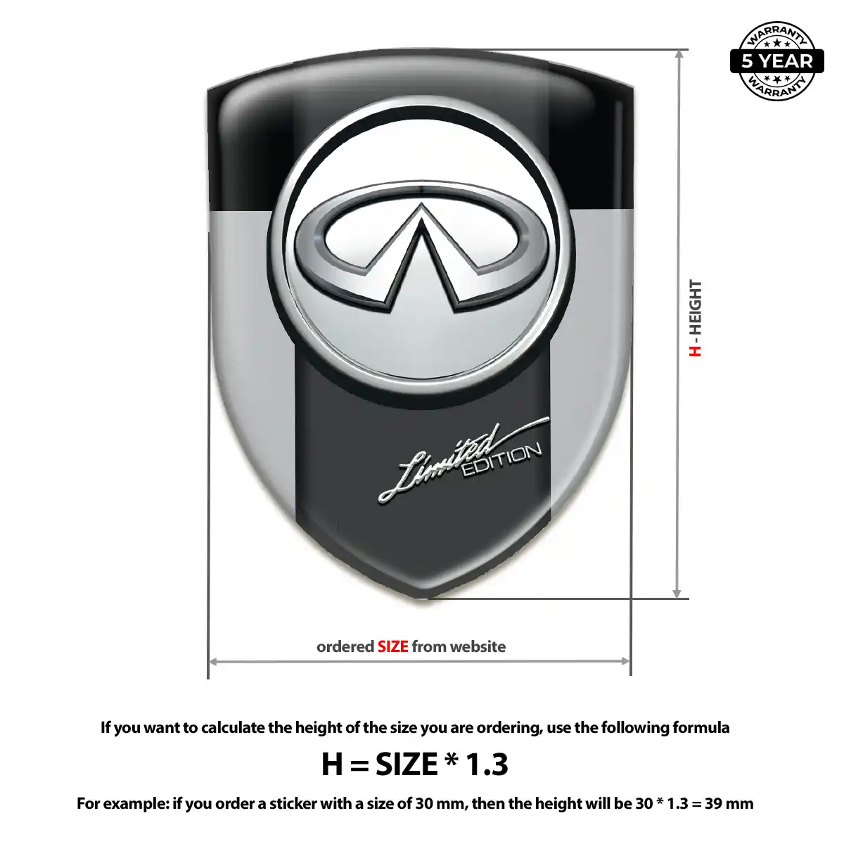 Infiniti Emblem Shield Exclusive Series