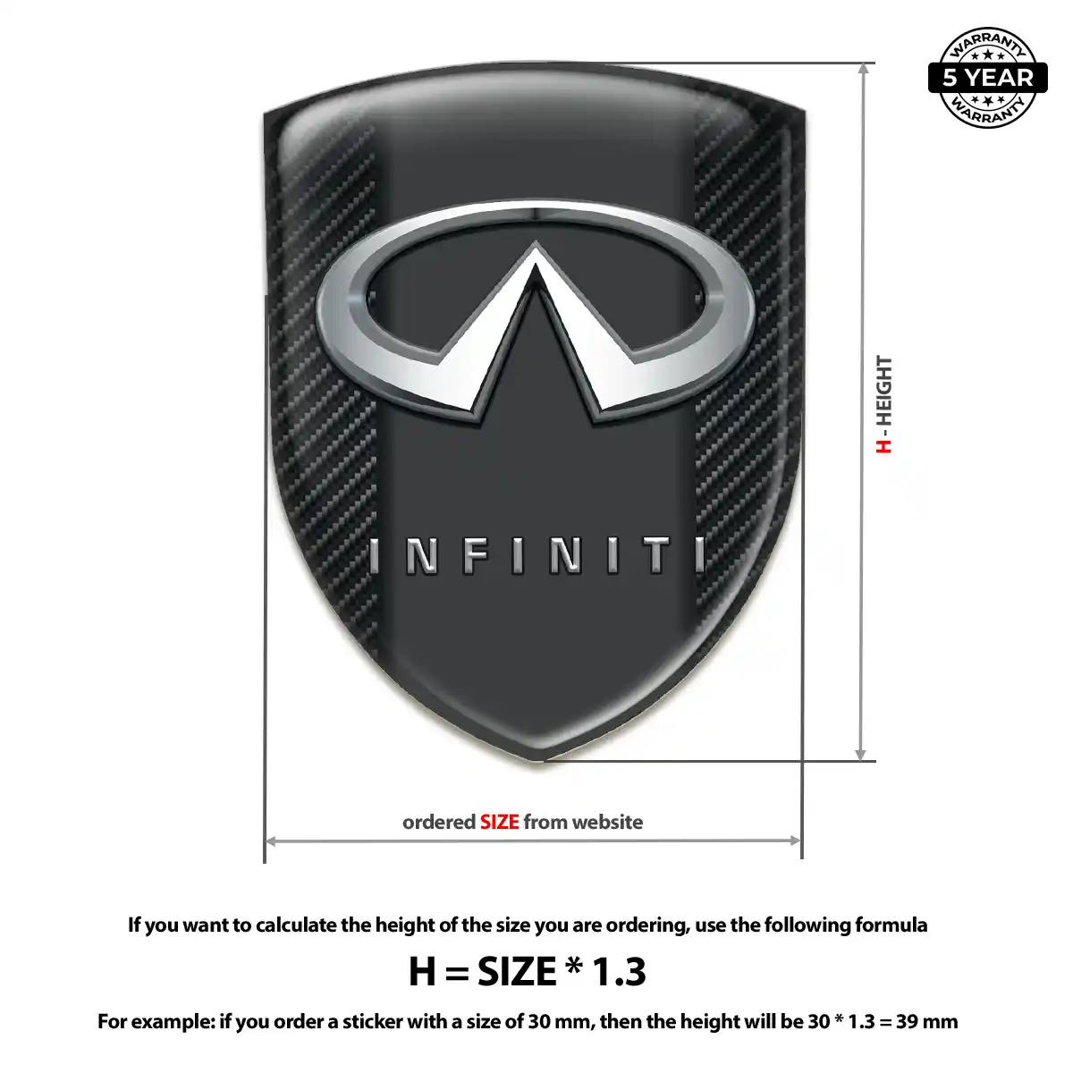 Infiniti Emblem Shield Interior Luxe