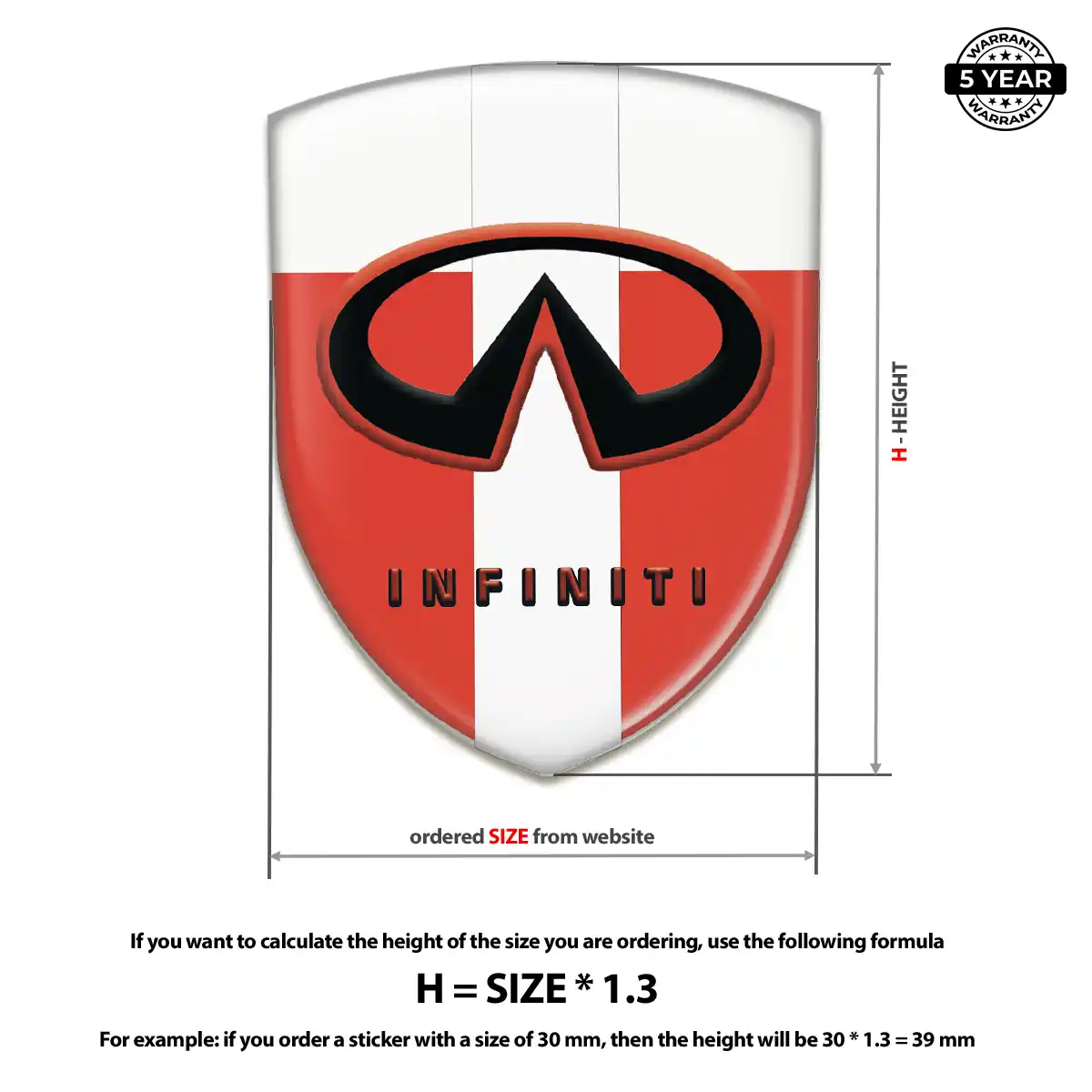 Infiniti Emblem Shield Noble Edition