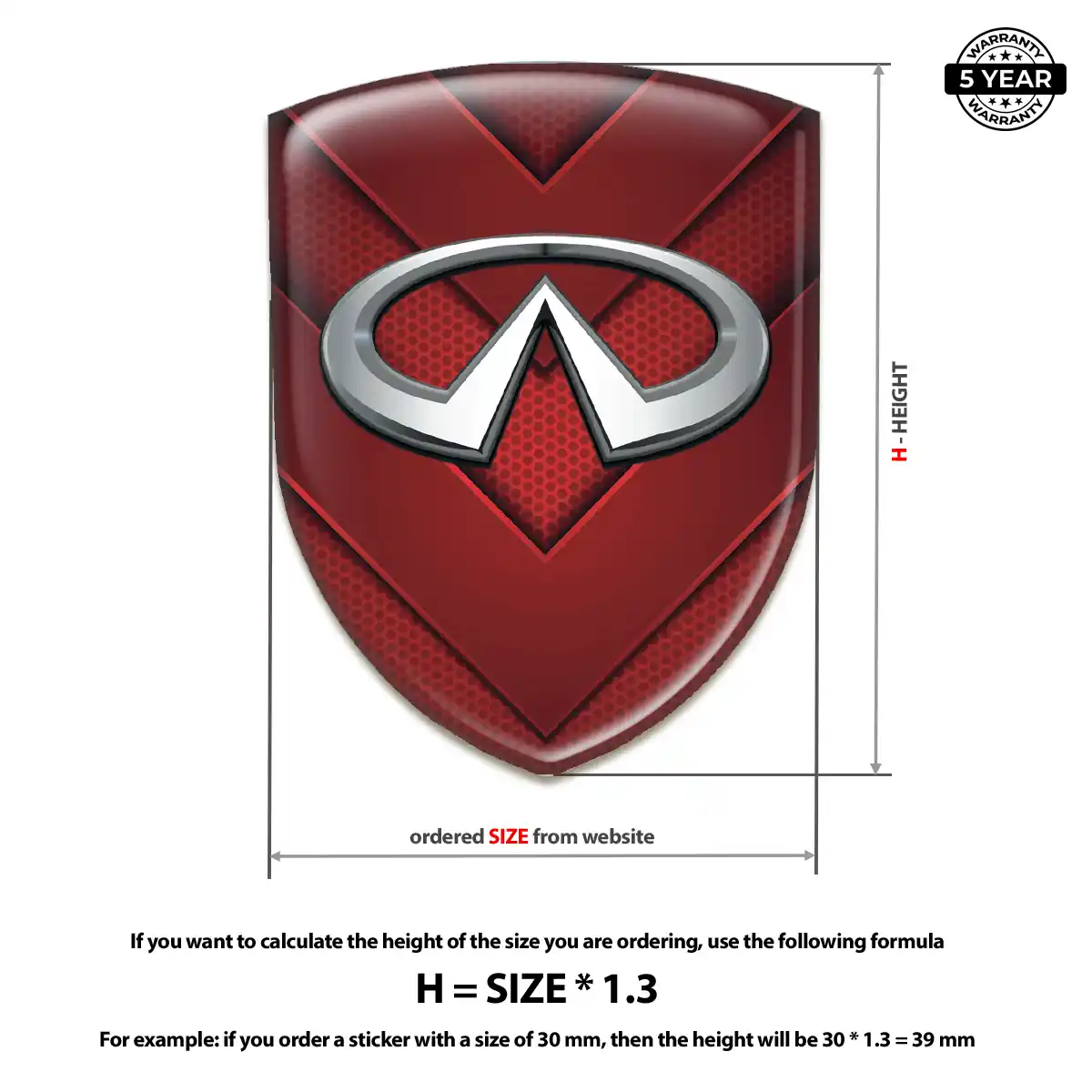 Infiniti Emblem Shield Opulent Line