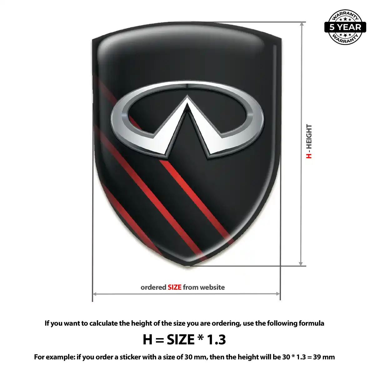 Infiniti Emblem Shield Outer Style