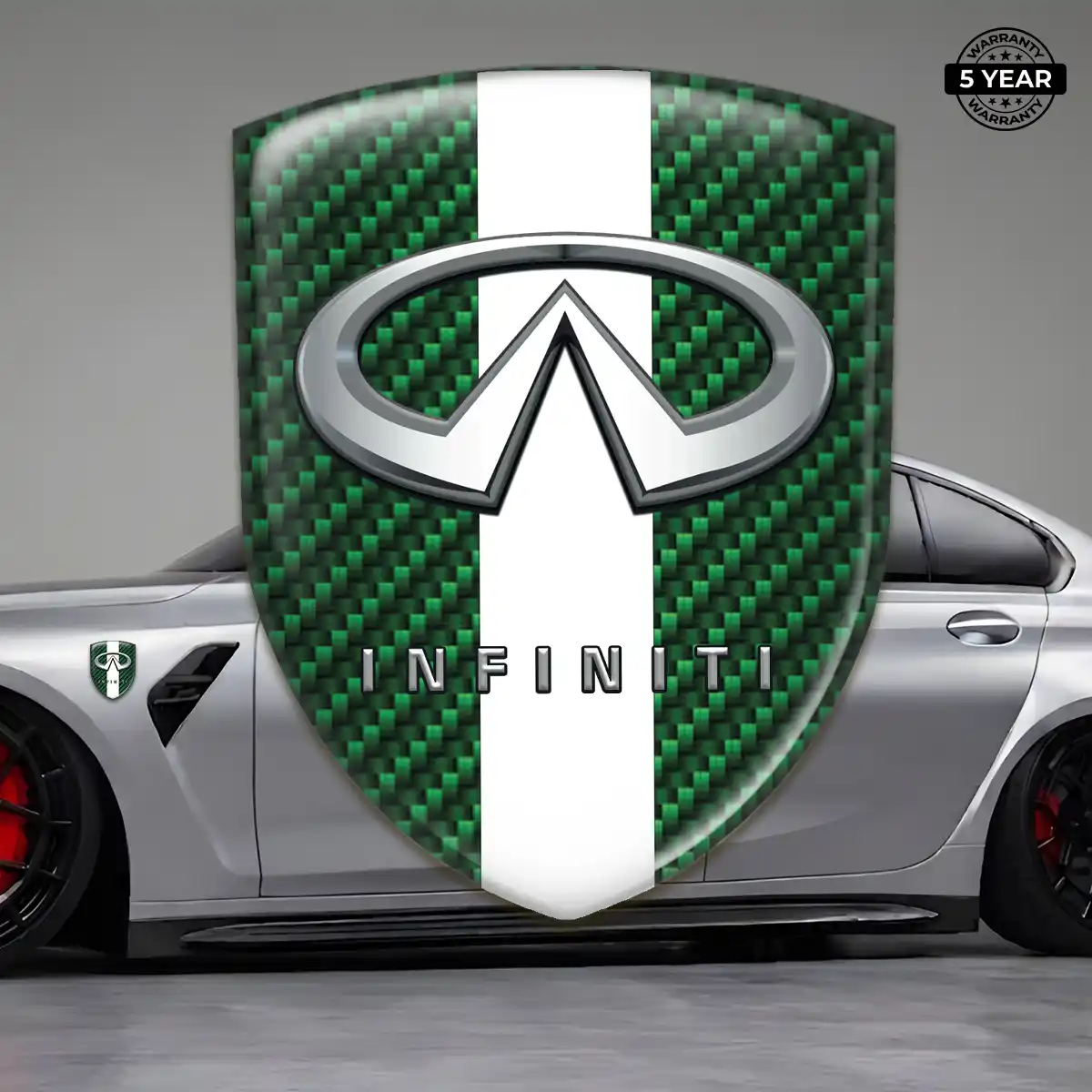 Infiniti Emblem Shield Premium Dome