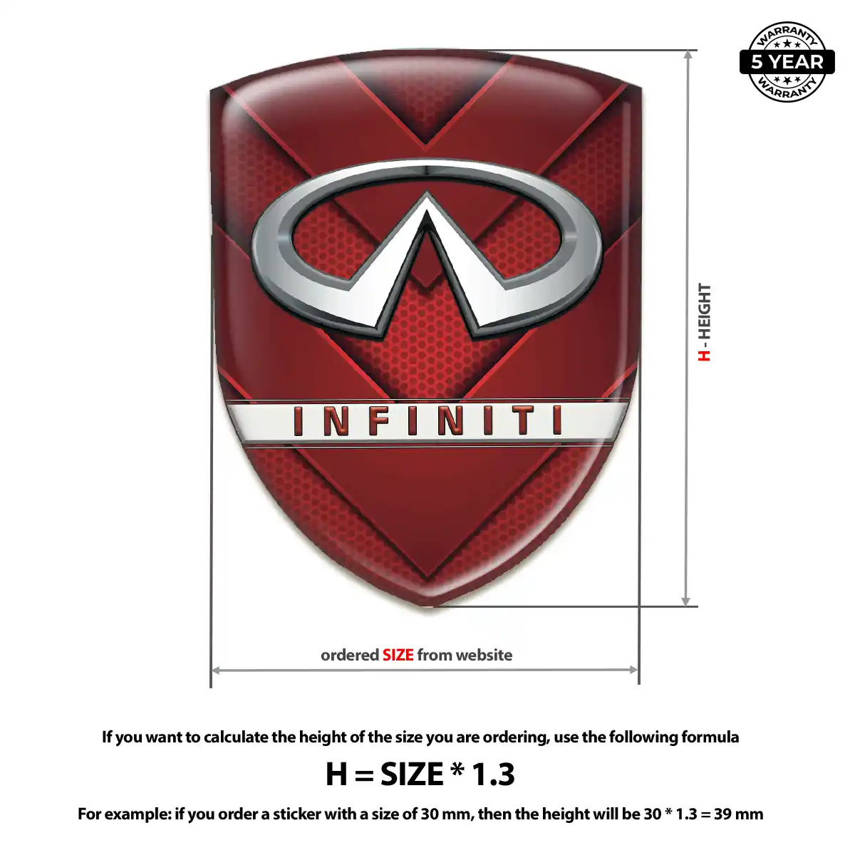 Infiniti Emblem Shield Prestige Line