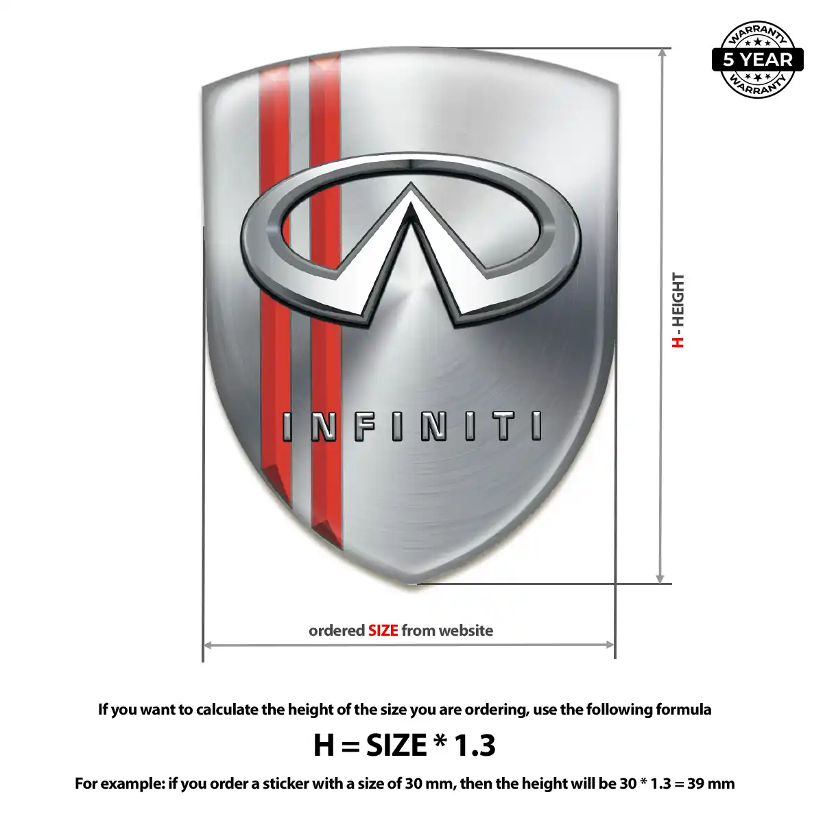 Infiniti Emblem Shield Prime Quality