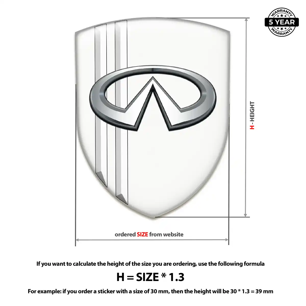 Infiniti Emblem Shield Refined Design