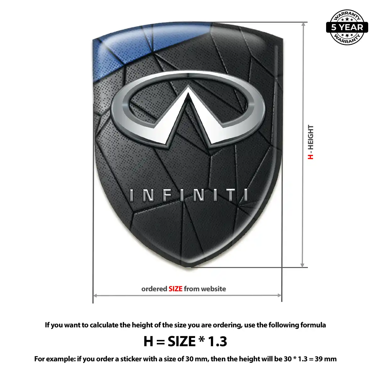 Infiniti Emblem Shield Resin Elite