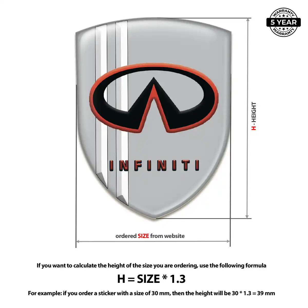 Infiniti Emblem Shield Resin Luxe
