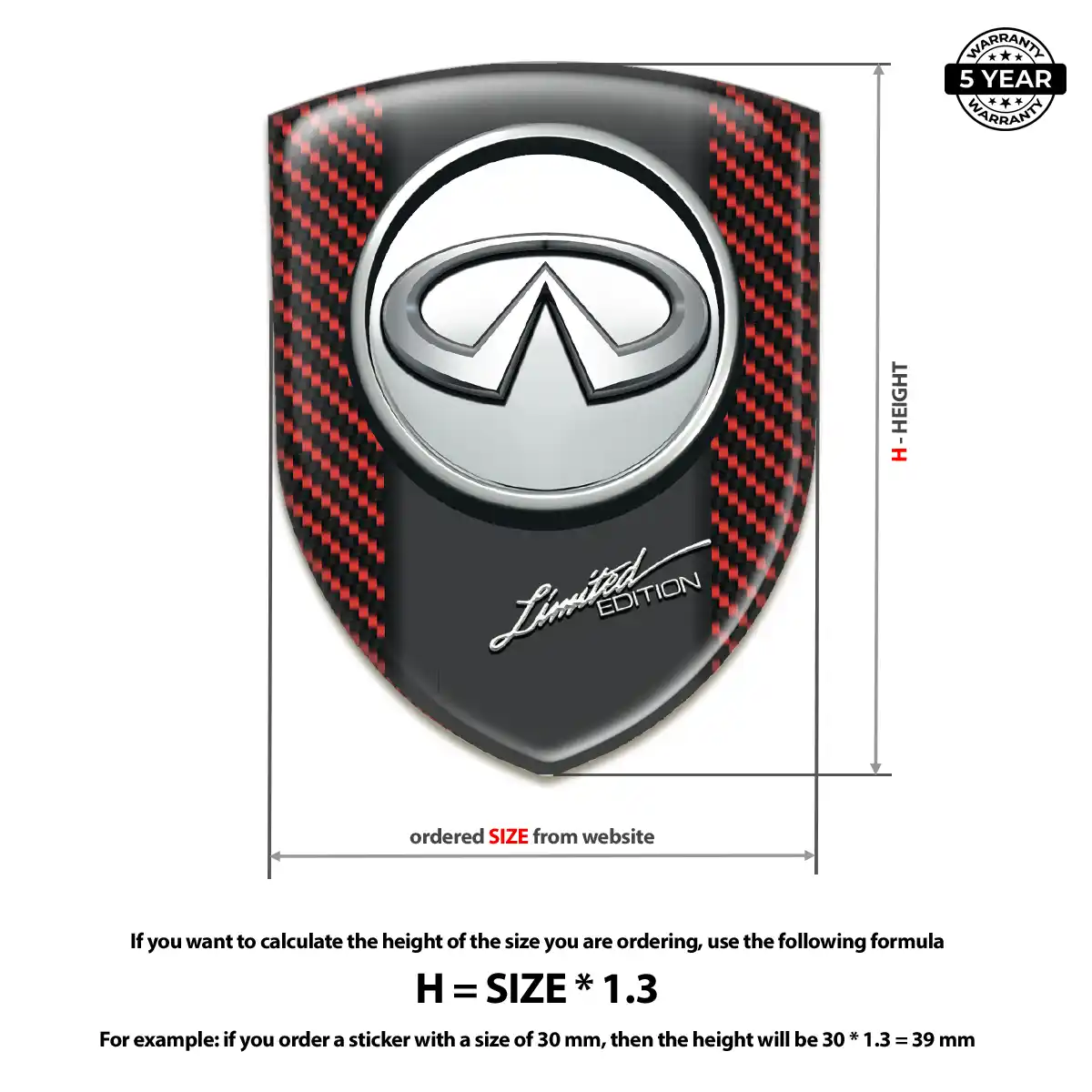 Infiniti Emblem Shield Signature Grade