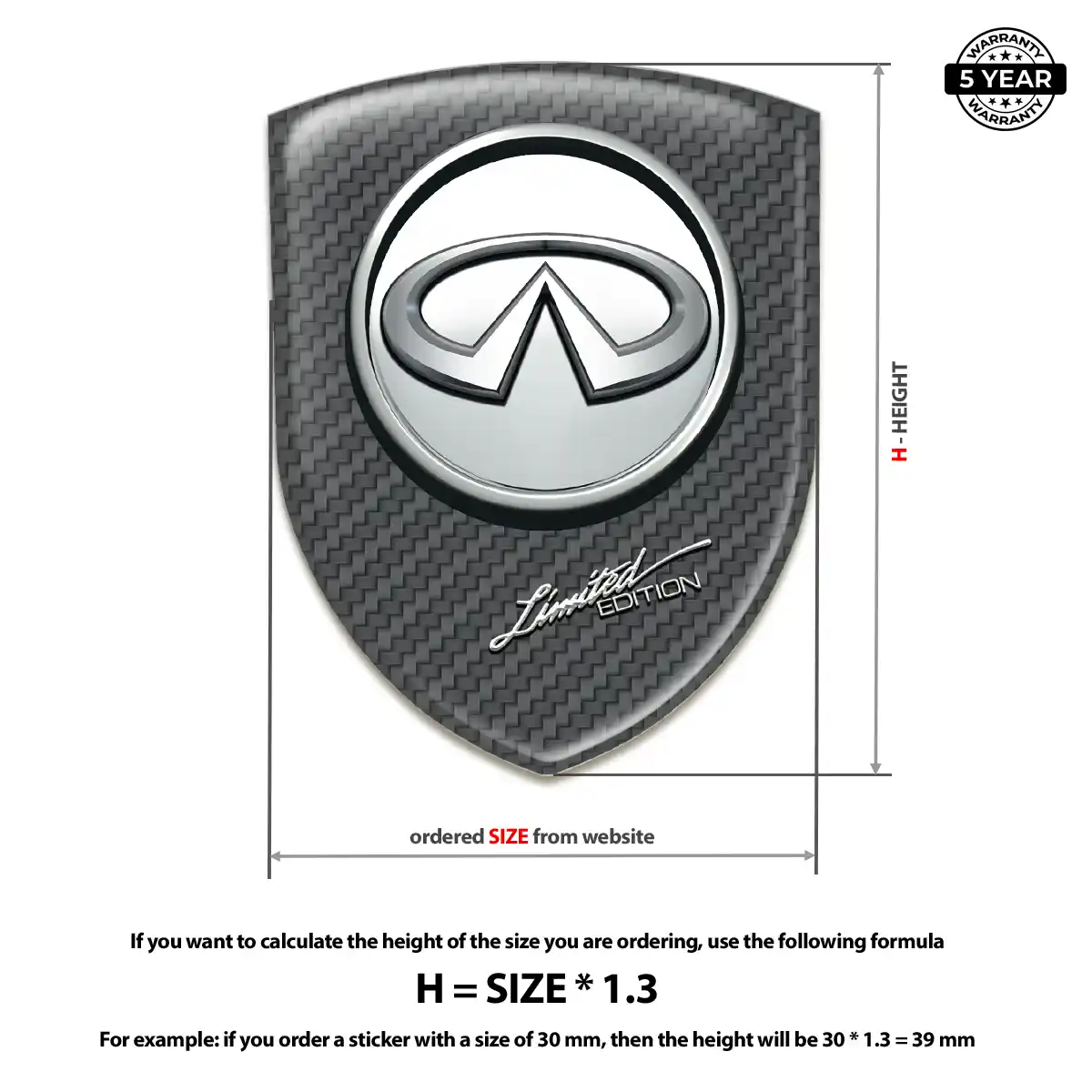 Infiniti Emblem Shield Sleek Style