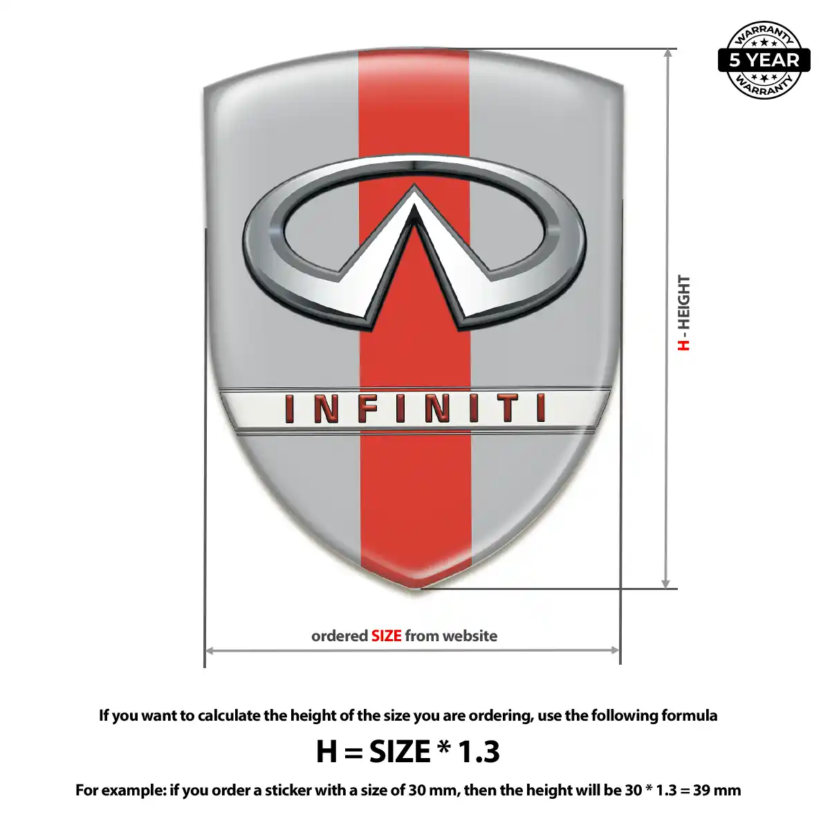 Infiniti Emblem Silicone Elite Finish