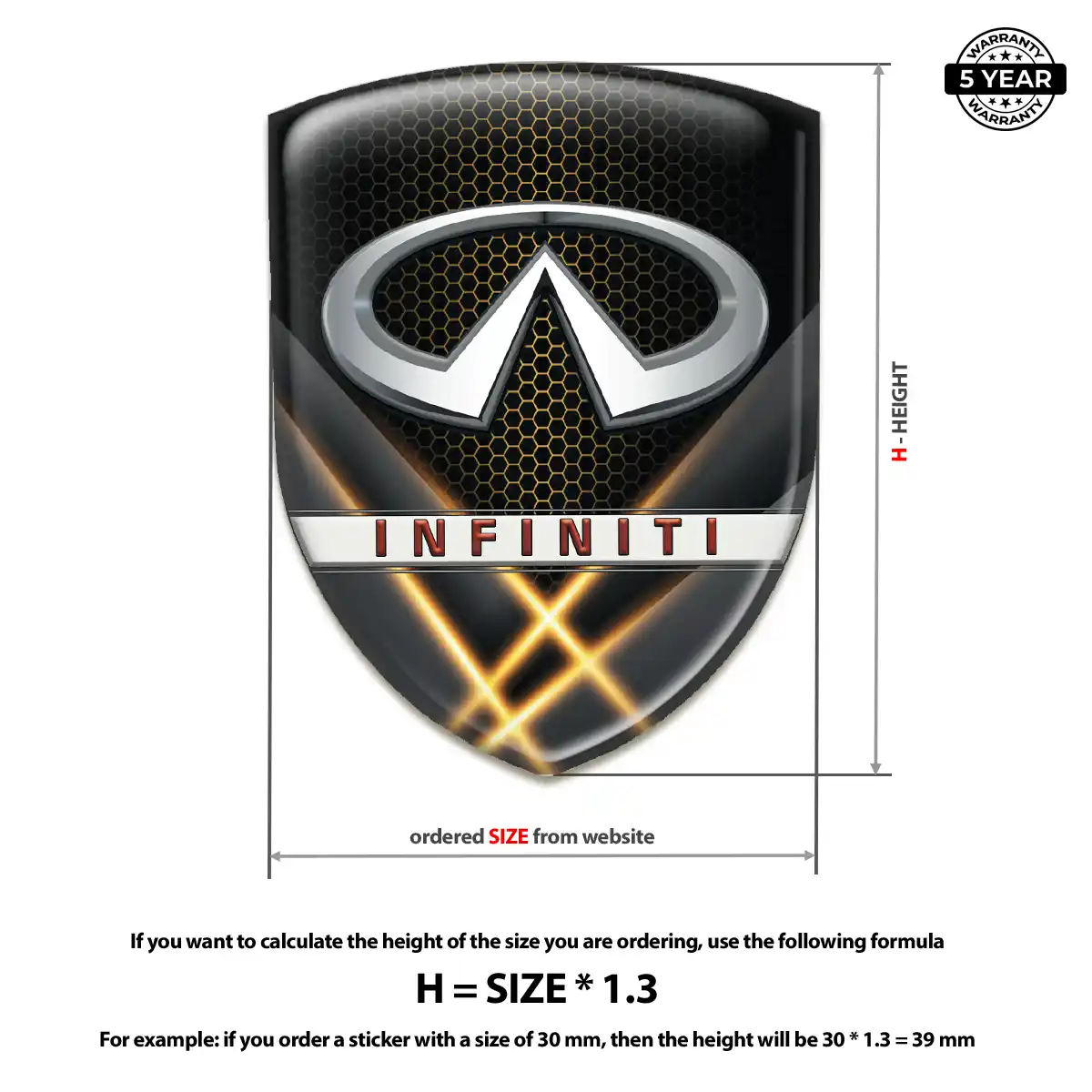Infiniti Emblem Silicone Interior Luxe