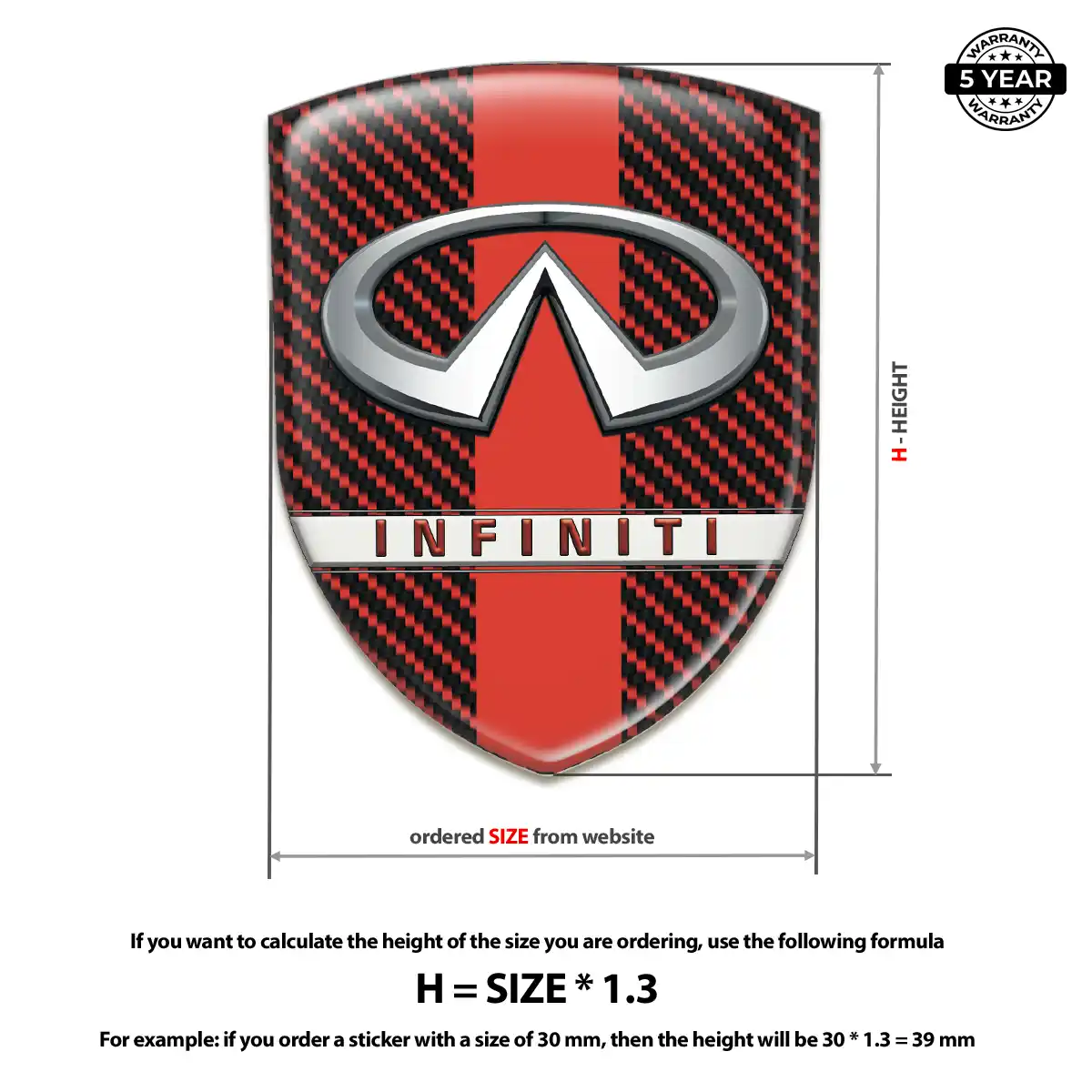 Infiniti Emblem Silicone Premium Dome