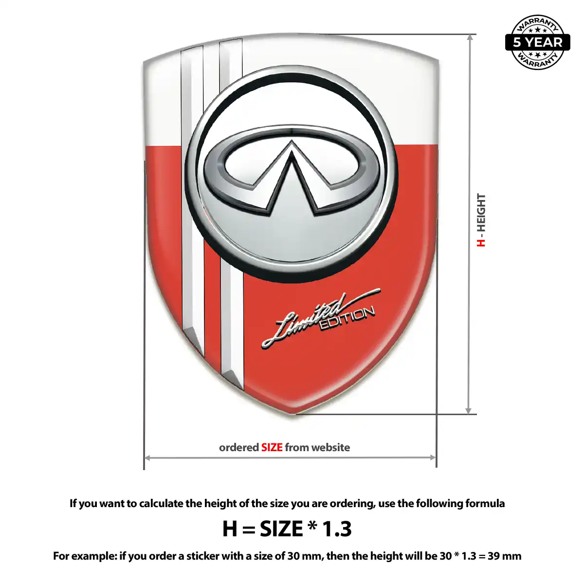 Infiniti Emblem Silicone Prime Quality