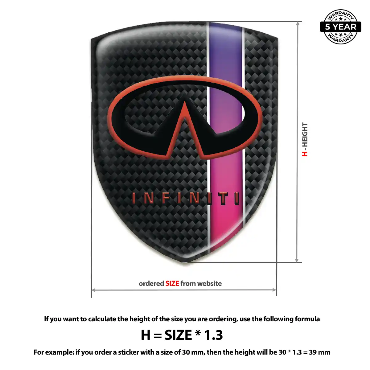 Infiniti Emblem Silicone Refined Design