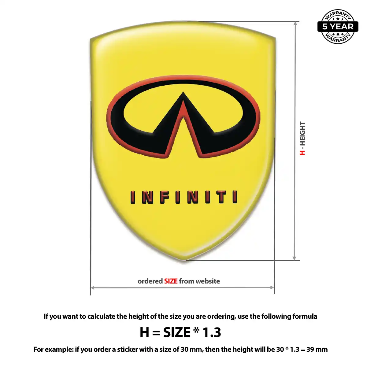 Infiniti Emblem Silicone Resin Elite