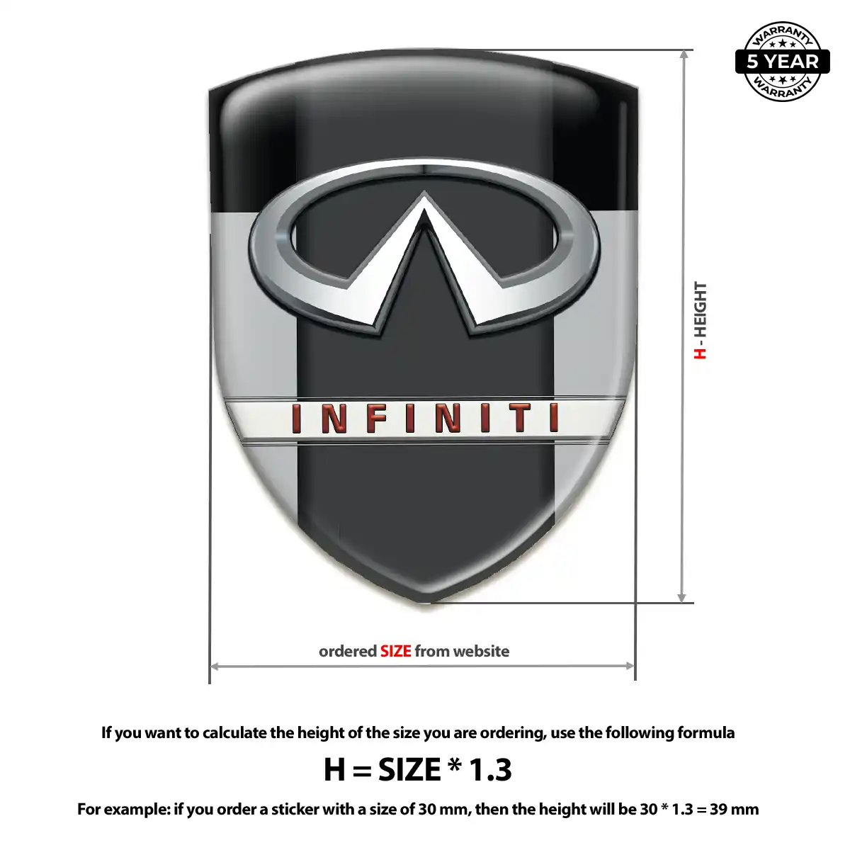 Infiniti Emblem Silicone Resin Luxe