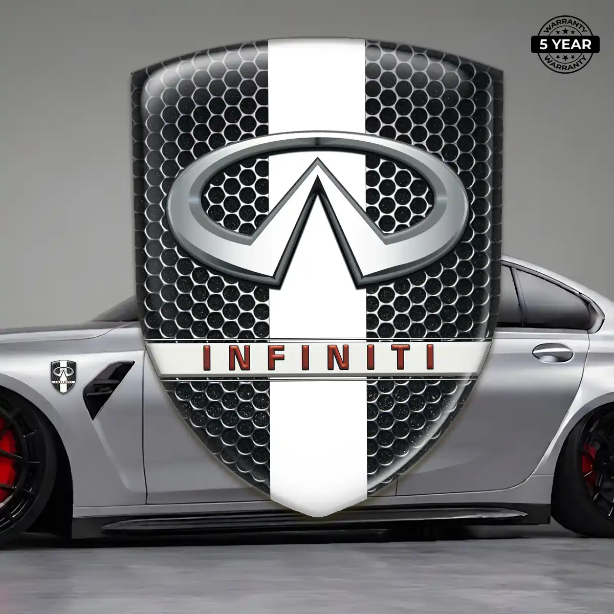 Infiniti Epoxy Domed Sticker Premium Dome