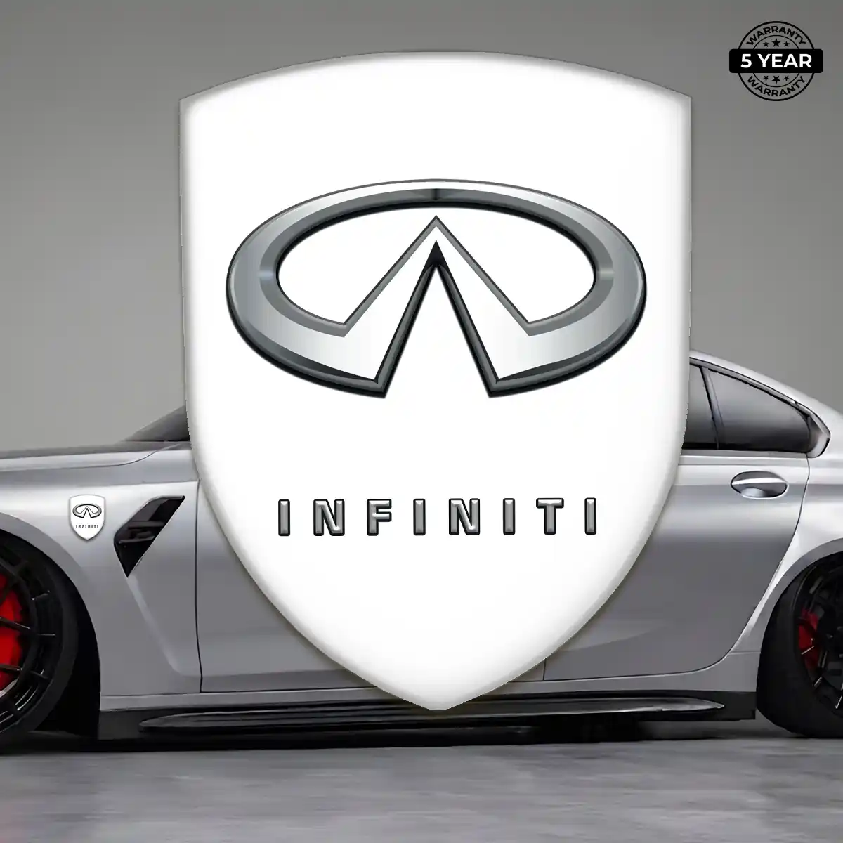Infiniti Epoxy Domed Sticker Refined Design