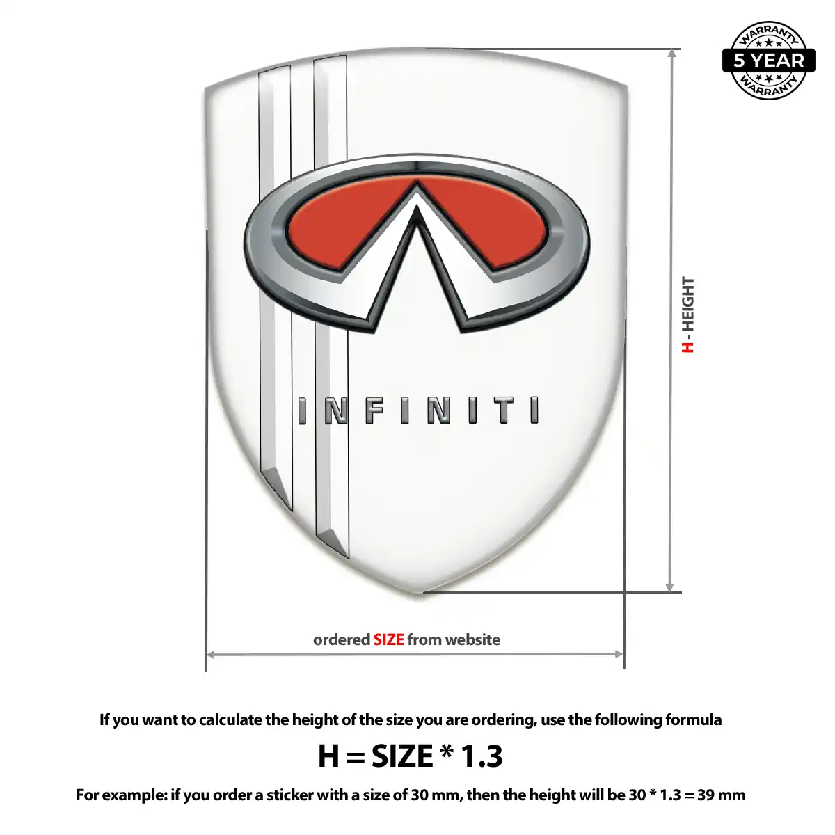 Infiniti Epoxy Domed Sticker Resin Luxe