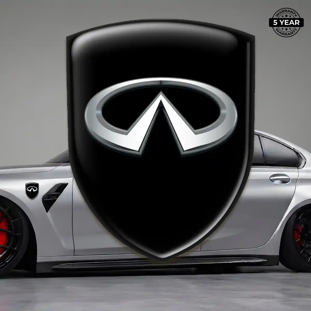 Infiniti Epoxy Domed Sticker Sport Tuning