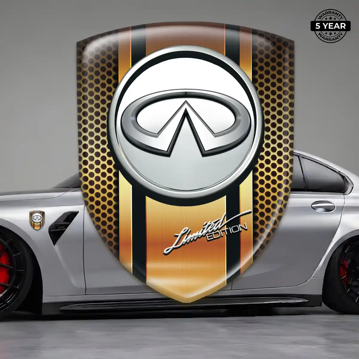 Infiniti Gel Badge Sticker Deluxe Edition