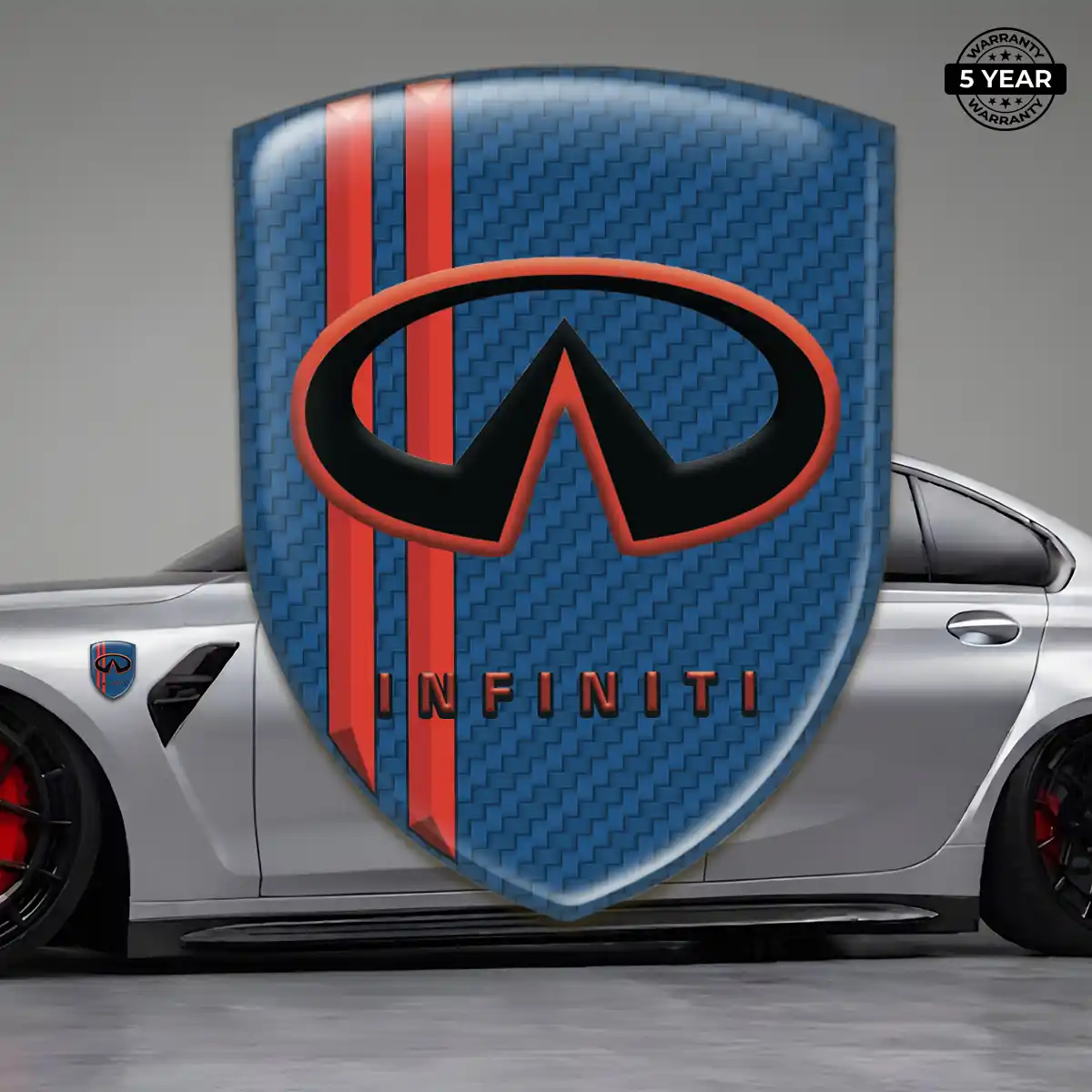 Infiniti Gel Badge Sticker Elite Finish