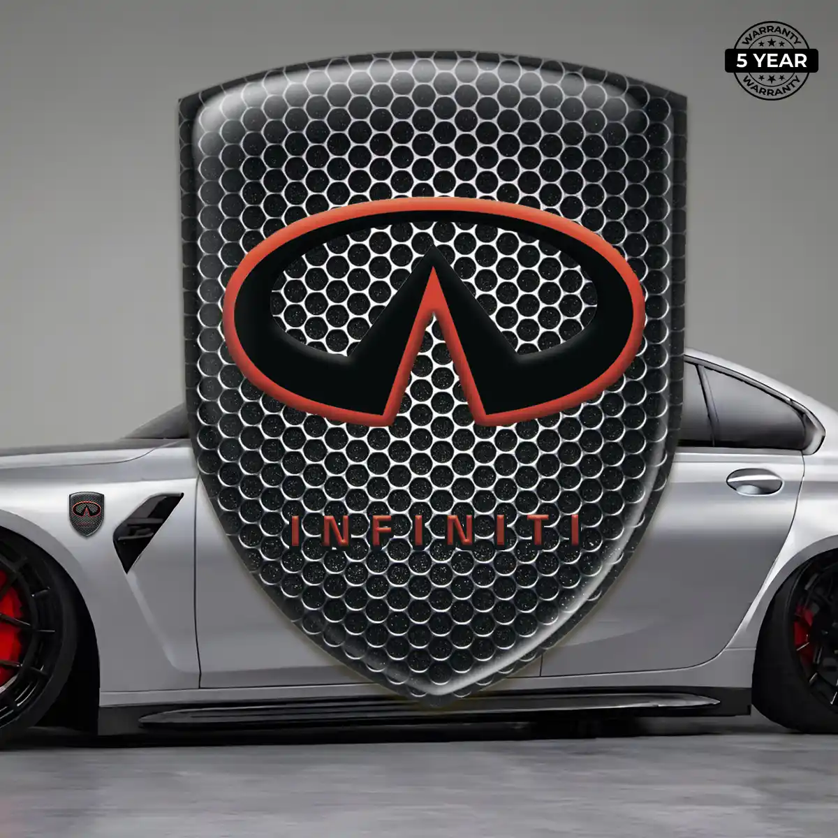 Infiniti Gel Badge Sticker Interior Luxe
