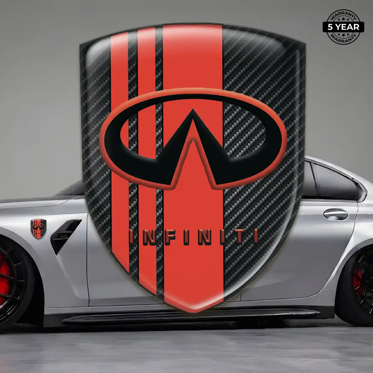 Infiniti Gel Badge Sticker Premium Dome