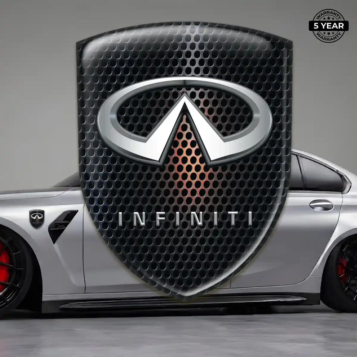 Infiniti Gel Badge Sticker Refined Design