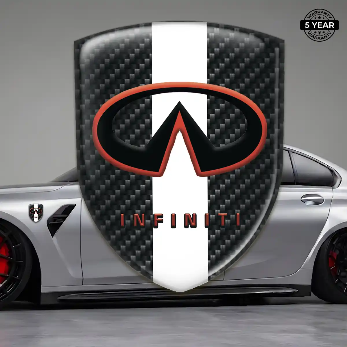 Infiniti Gel Badge Sticker Resin Luxe