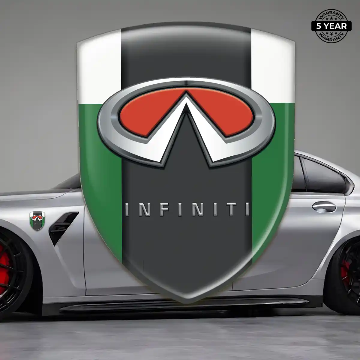 Infiniti Gel Emblem Sticker Interior Elegance