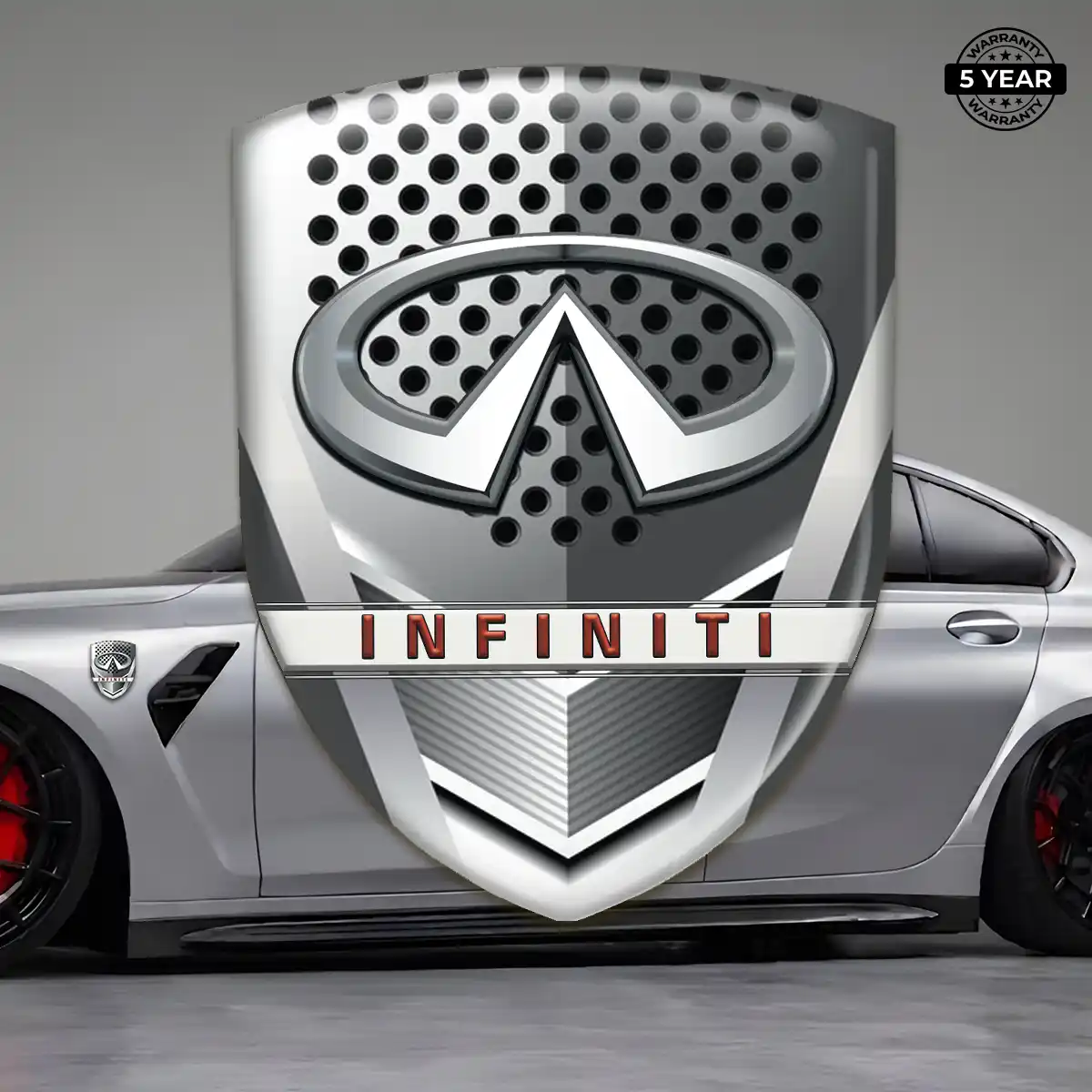 Infiniti Gel Emblem Sticker Outer Style