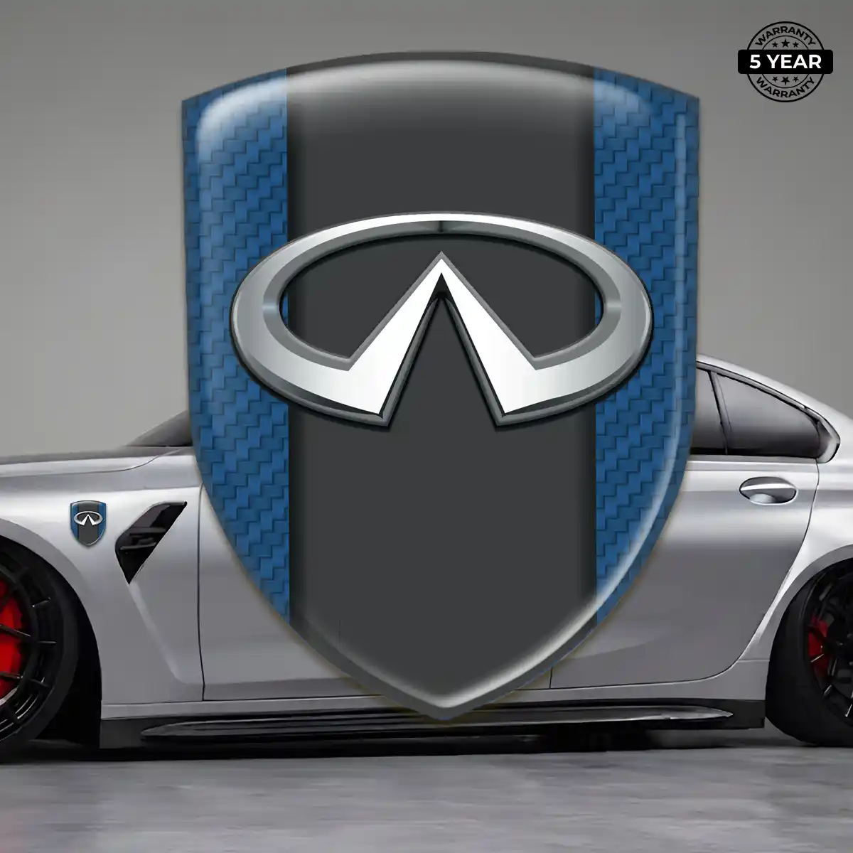 Infiniti Gel Emblem Sticker Performance Style