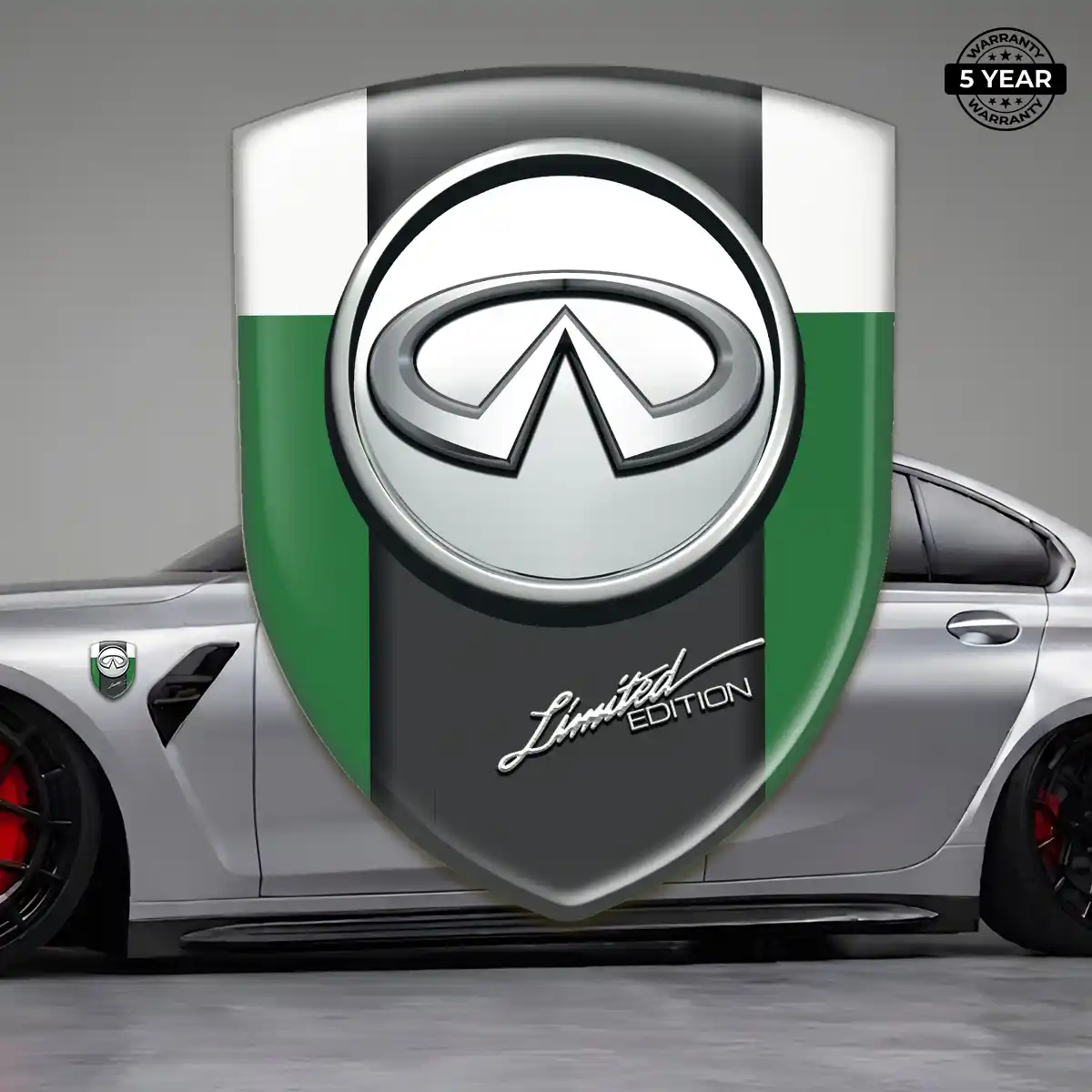 Infiniti Gel Emblem Sticker Premium Dome