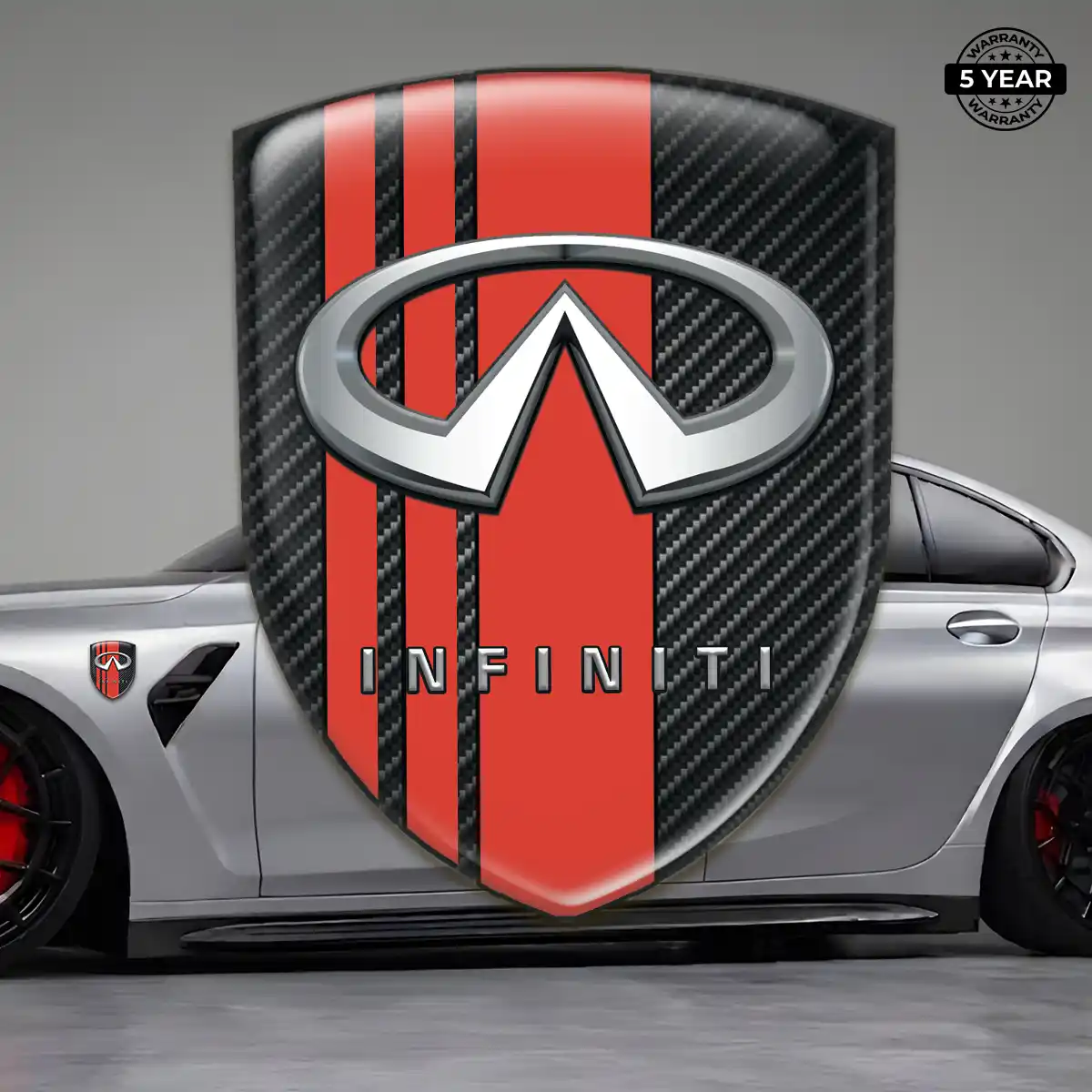Infiniti Gel Emblem Sticker Prestige Line