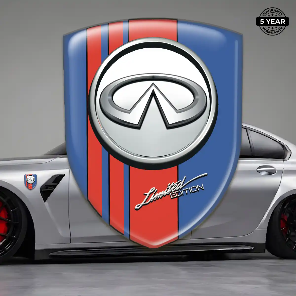 Infiniti Gel Emblem Sticker Prime Quality
