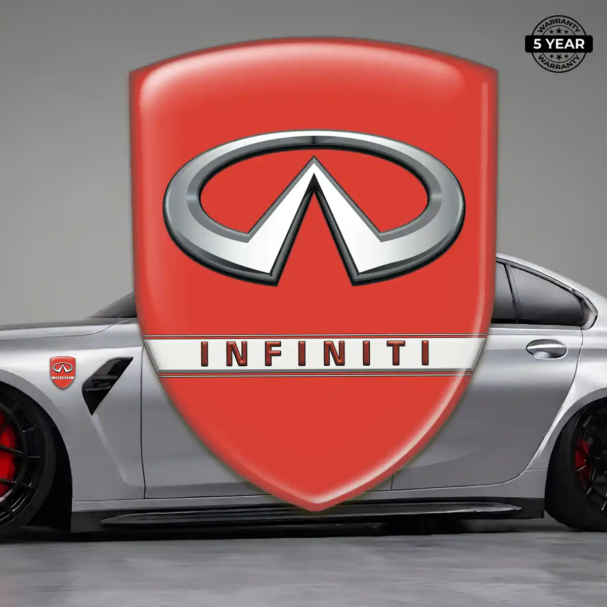 Infiniti Gel Emblem Sticker Refined Design