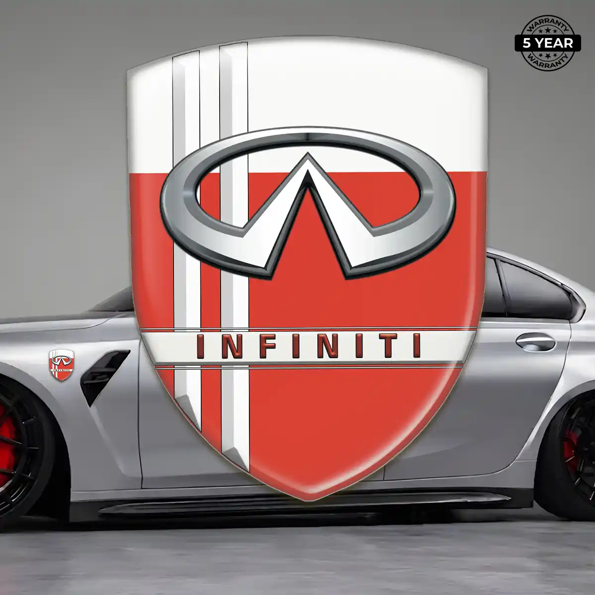 Infiniti Gel Emblem Sticker Resin Luxe