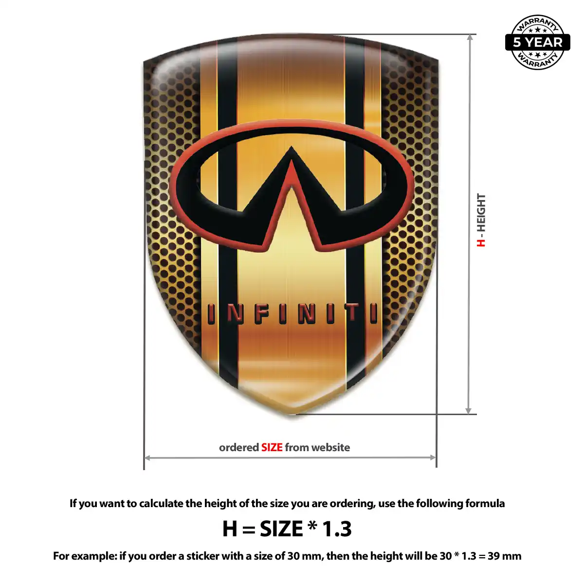 Infiniti Logo Badge Deluxe Edition