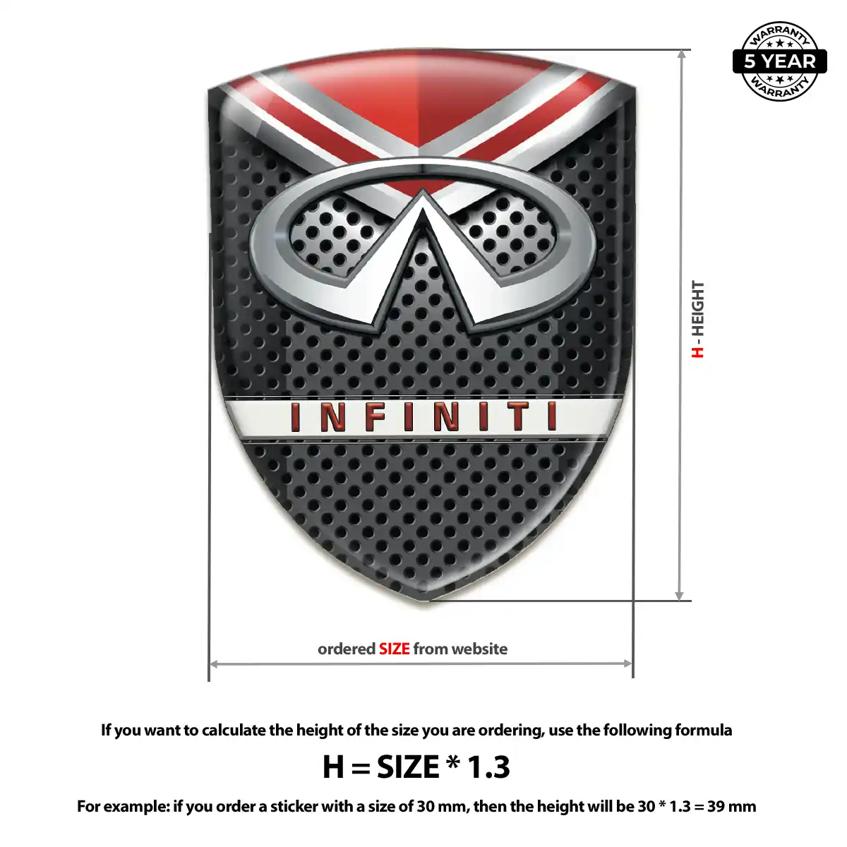 Infiniti Logo Badge Exterior Luxe