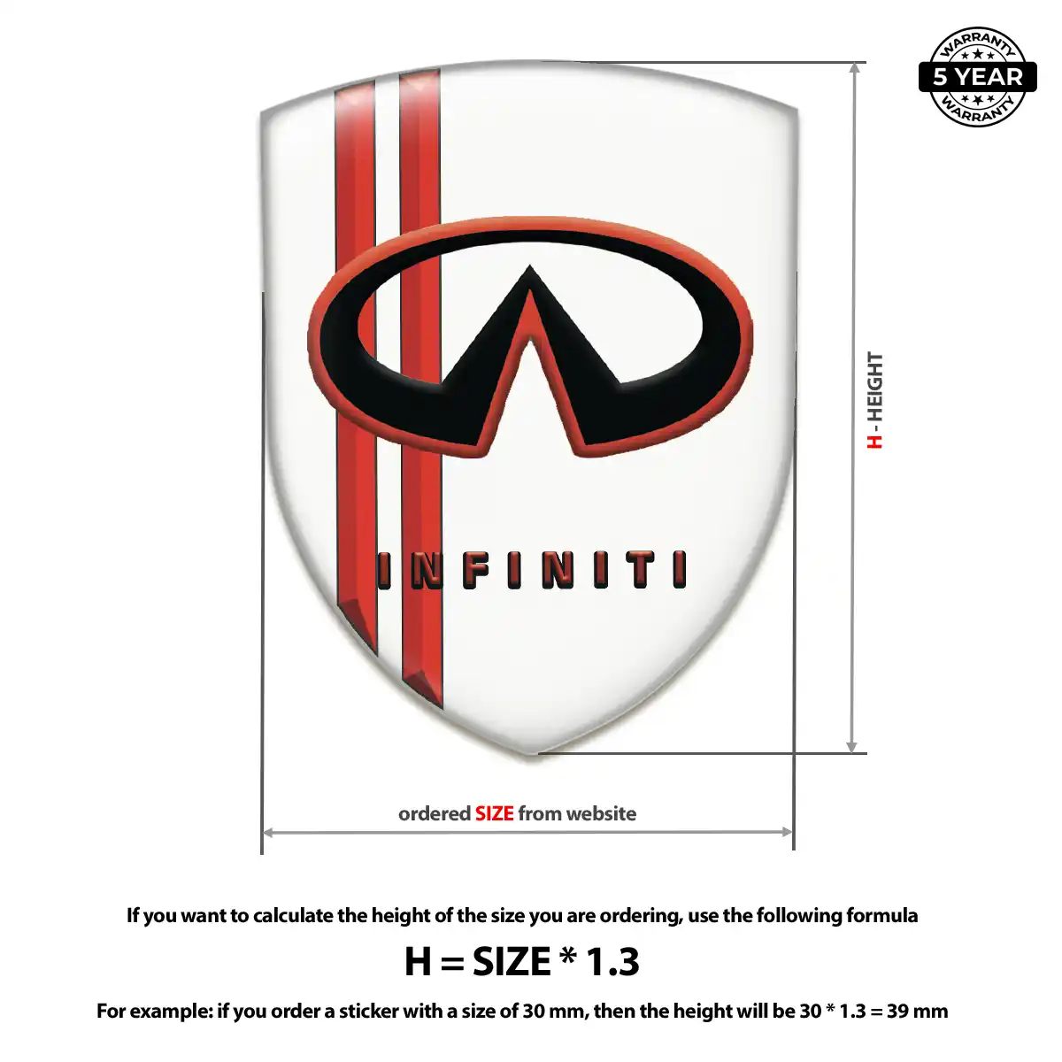 Infiniti Logo Badge Interior Elegance