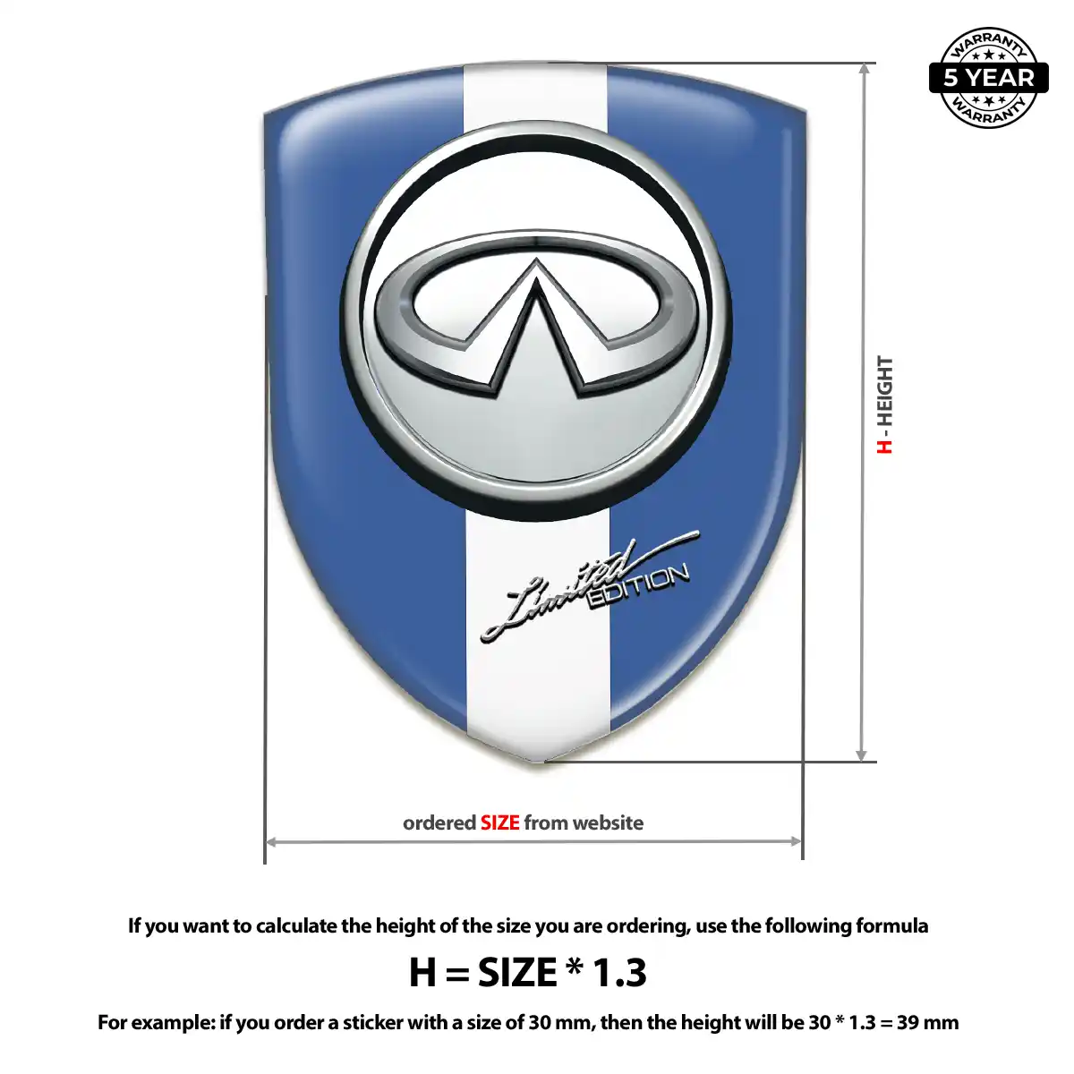 Infiniti Logo Badge Interior Luxe
