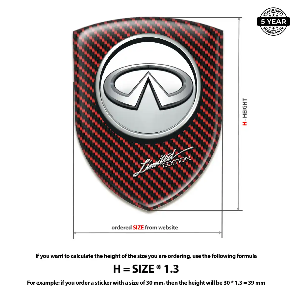 Infiniti Logo Badge Noble Edition