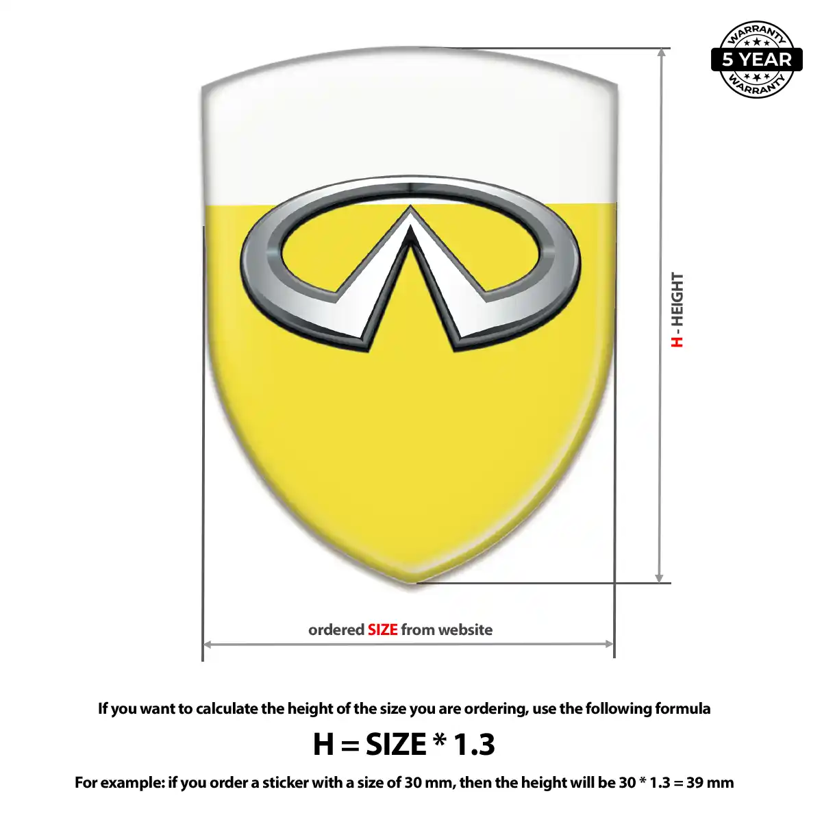 Infiniti Logo Badge Outer Style